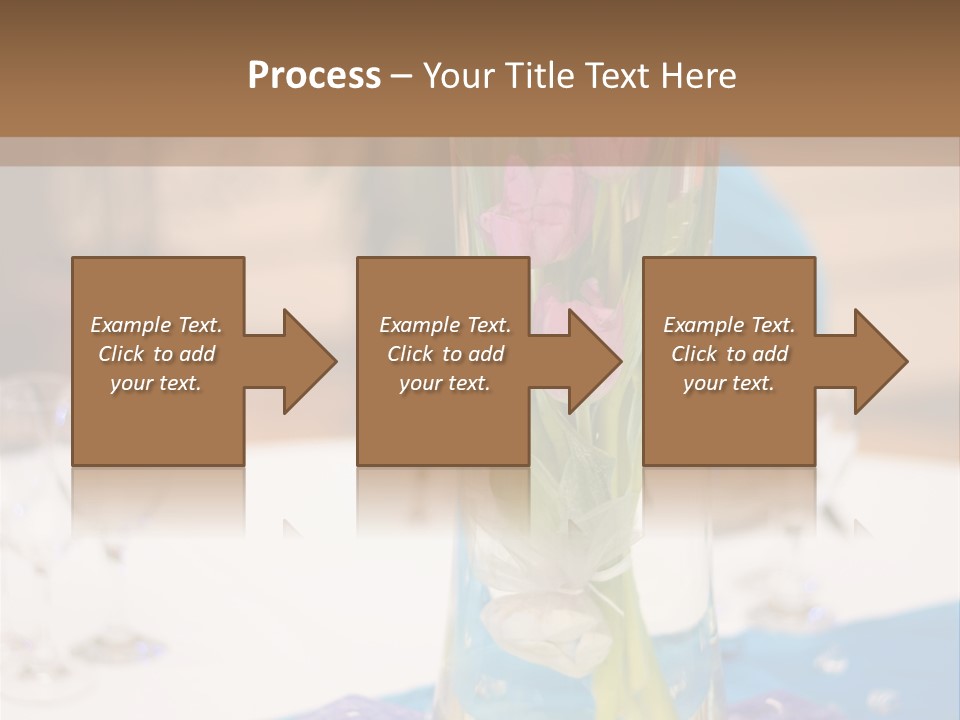 Arrangement Reception Shallow Depth Of Field PowerPoint Template