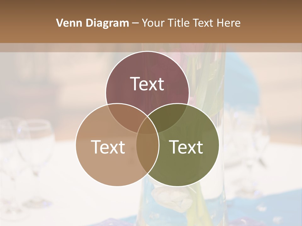 Arrangement Reception Shallow Depth Of Field PowerPoint Template