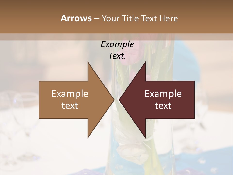Arrangement Reception Shallow Depth Of Field PowerPoint Template