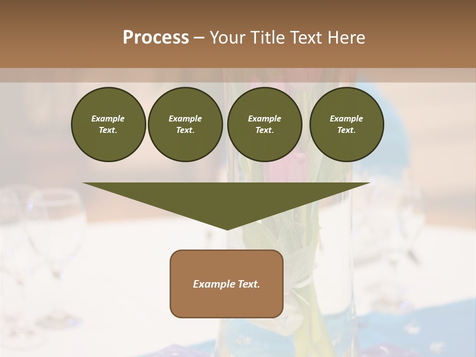 Arrangement Reception Shallow Depth Of Field PowerPoint Template