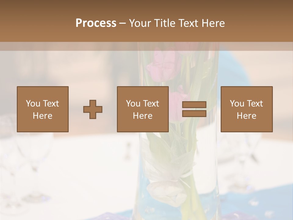 Arrangement Reception Shallow Depth Of Field PowerPoint Template