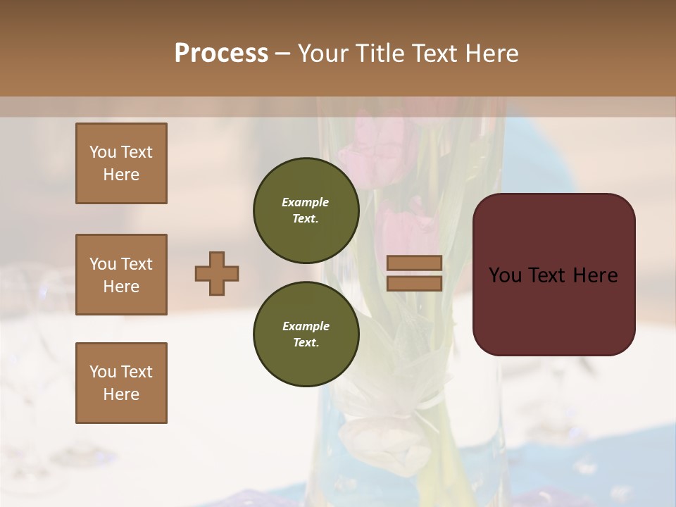 Arrangement Reception Shallow Depth Of Field PowerPoint Template