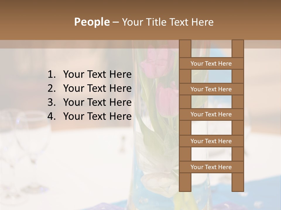 Arrangement Reception Shallow Depth Of Field PowerPoint Template
