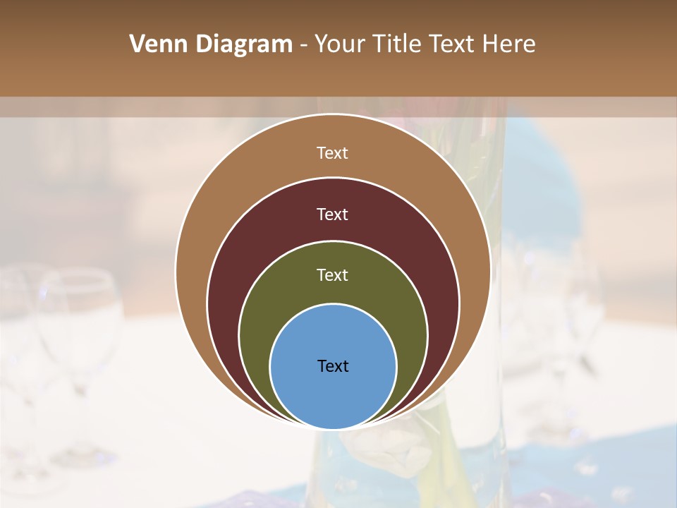 Arrangement Reception Shallow Depth Of Field PowerPoint Template