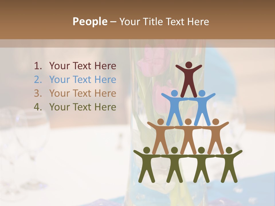 Arrangement Reception Shallow Depth Of Field PowerPoint Template