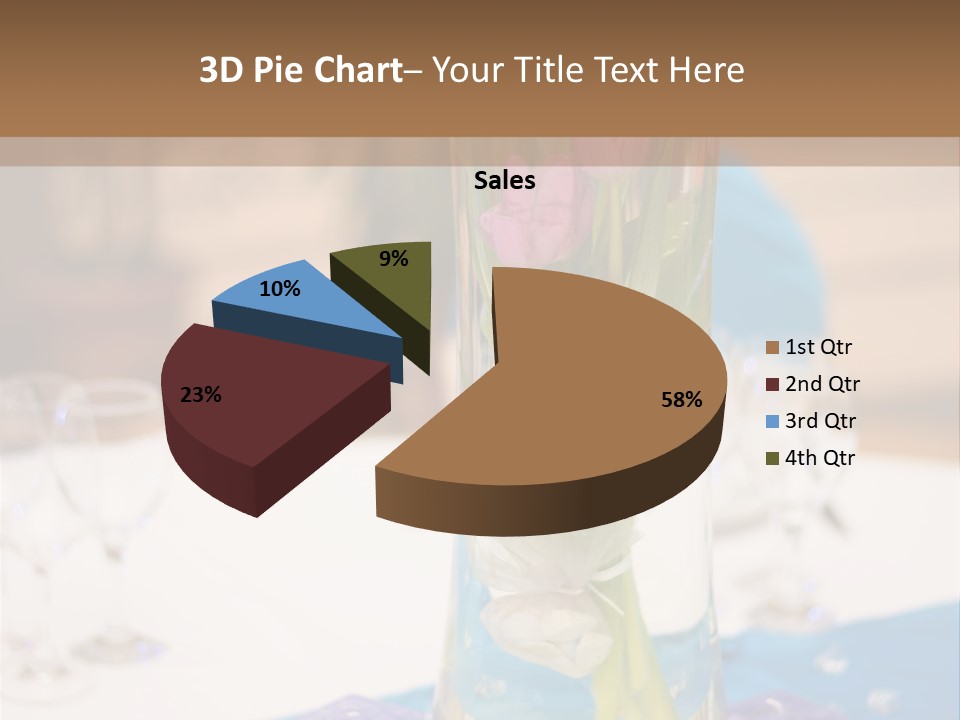 Arrangement Reception Shallow Depth Of Field PowerPoint Template