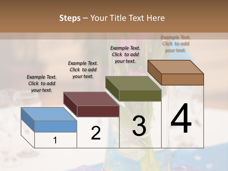 Arrangement Reception Shallow Depth Of Field PowerPoint Template