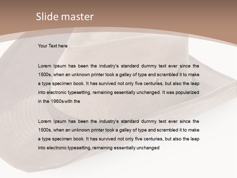 Object Dress Country PowerPoint Template