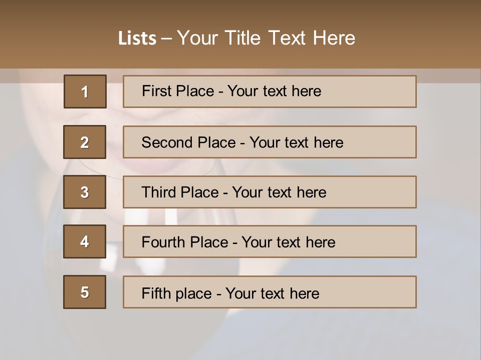 A Woman Holding A Glass Of Wine With Her Eyes Closed PowerPoint Template