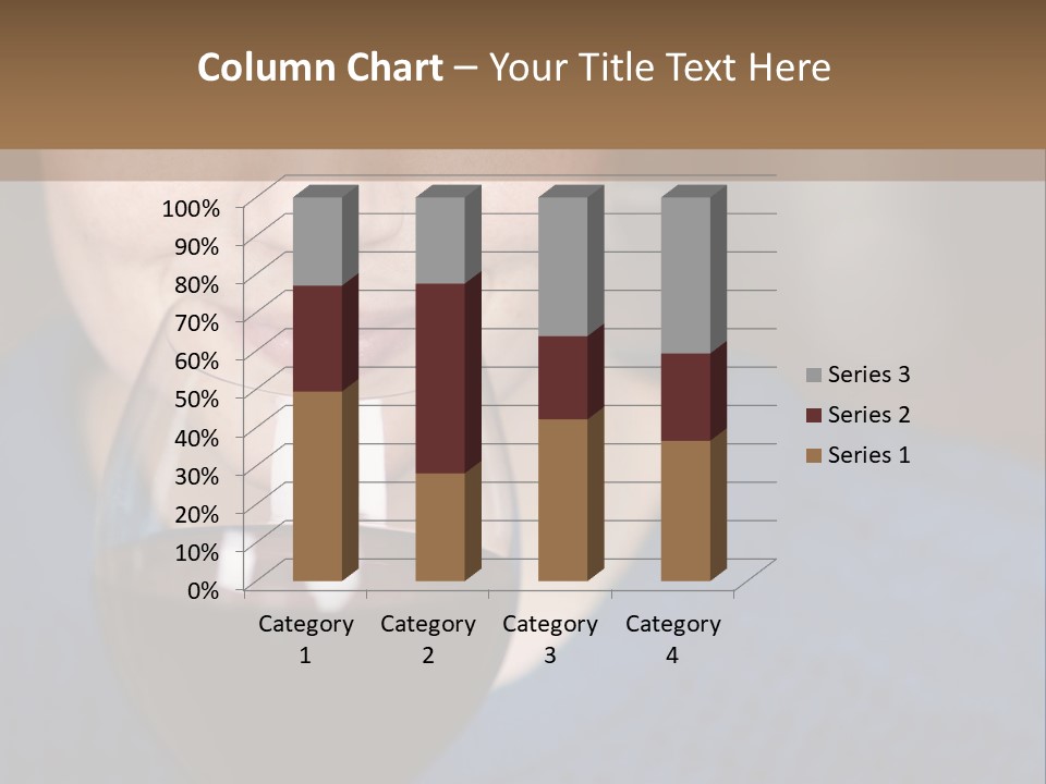A Woman Holding A Glass Of Wine With Her Eyes Closed PowerPoint Template