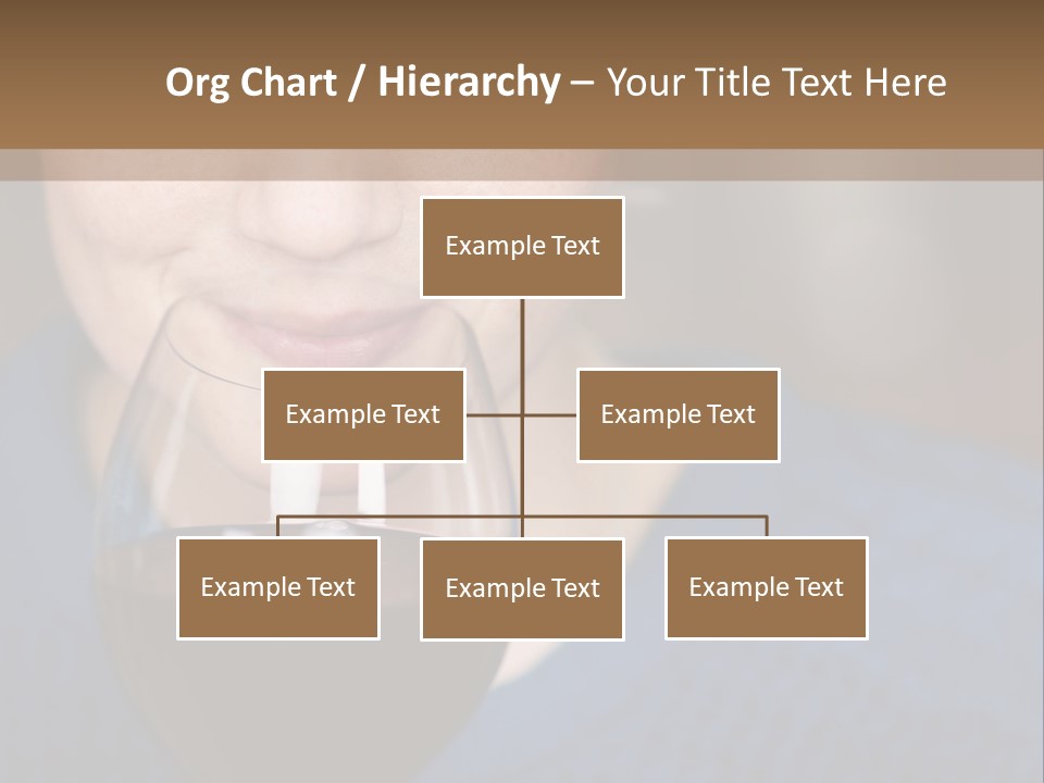 A Woman Holding A Glass Of Wine With Her Eyes Closed PowerPoint Template