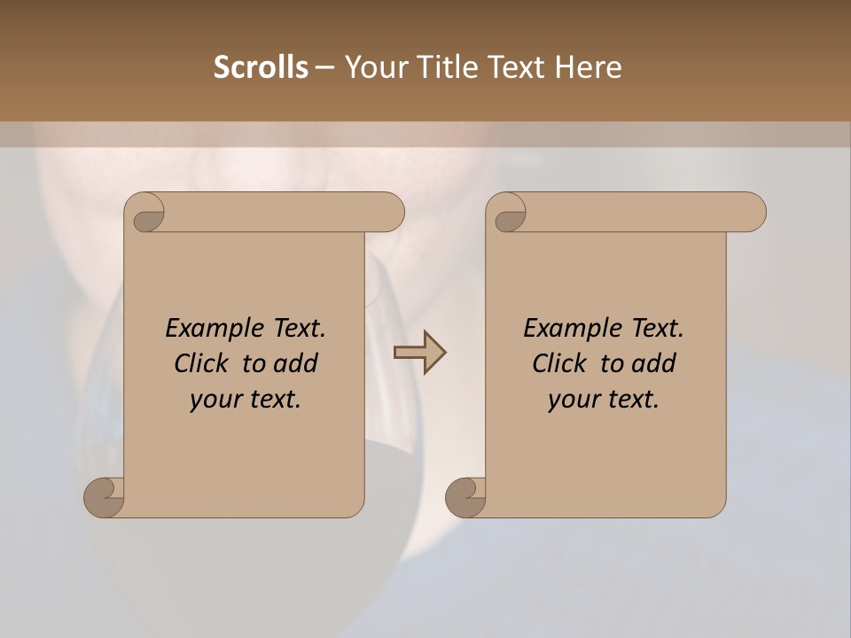 A Woman Holding A Glass Of Wine With Her Eyes Closed PowerPoint Template