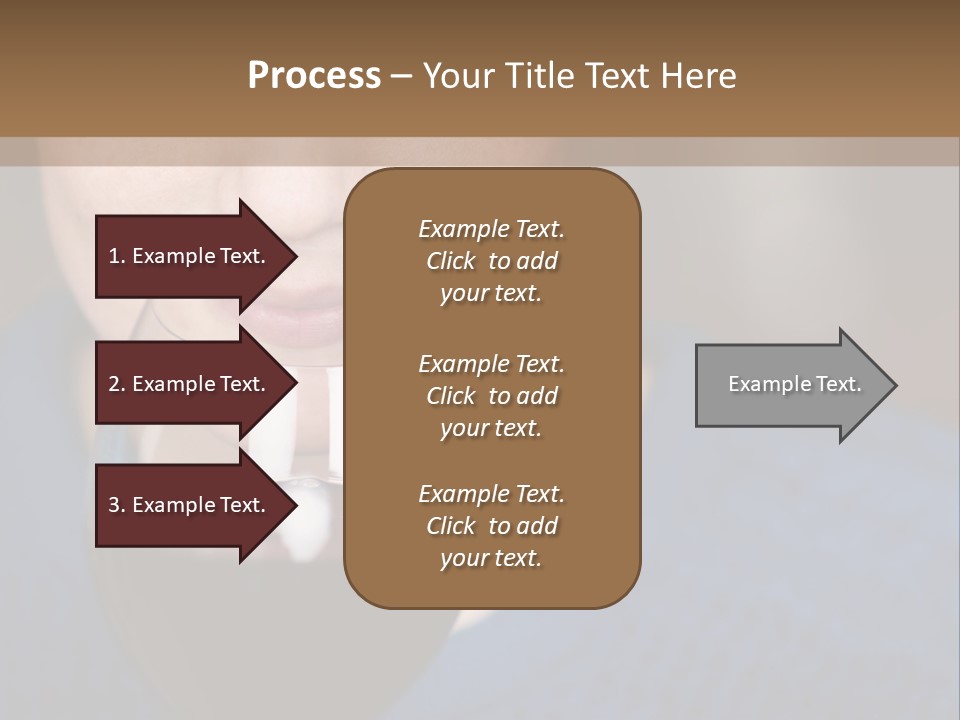 A Woman Holding A Glass Of Wine With Her Eyes Closed PowerPoint Template