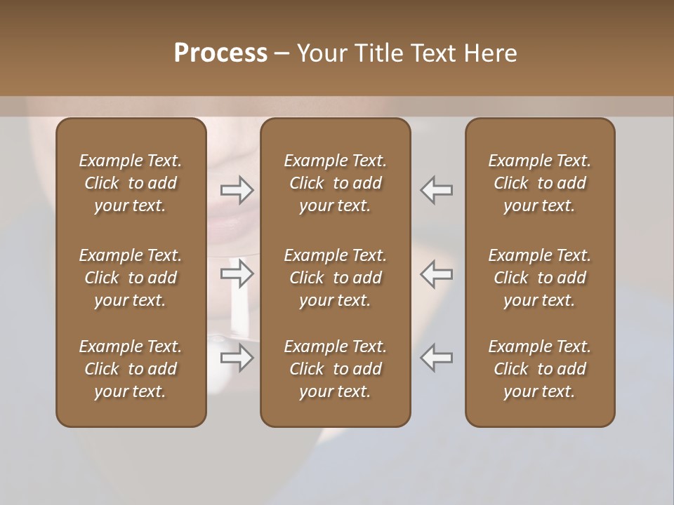 A Woman Holding A Glass Of Wine With Her Eyes Closed PowerPoint Template