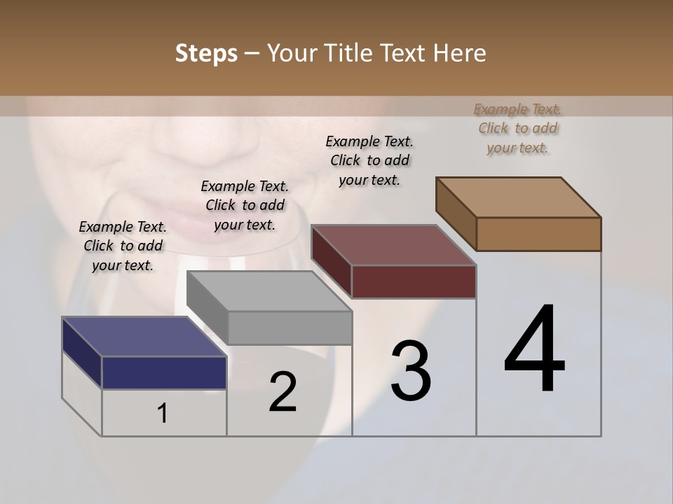 A Woman Holding A Glass Of Wine With Her Eyes Closed PowerPoint Template