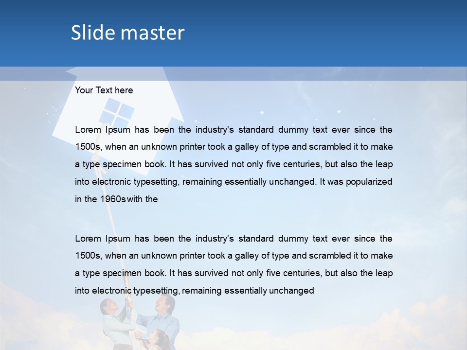 Grey Office Economy PowerPoint Template