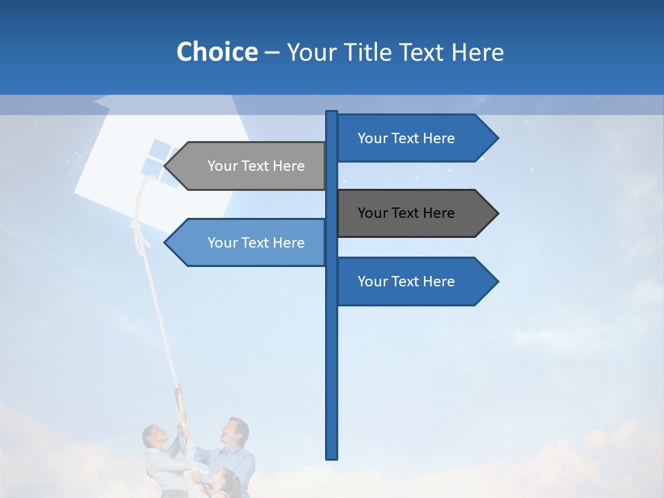 Grey Office Economy PowerPoint Template