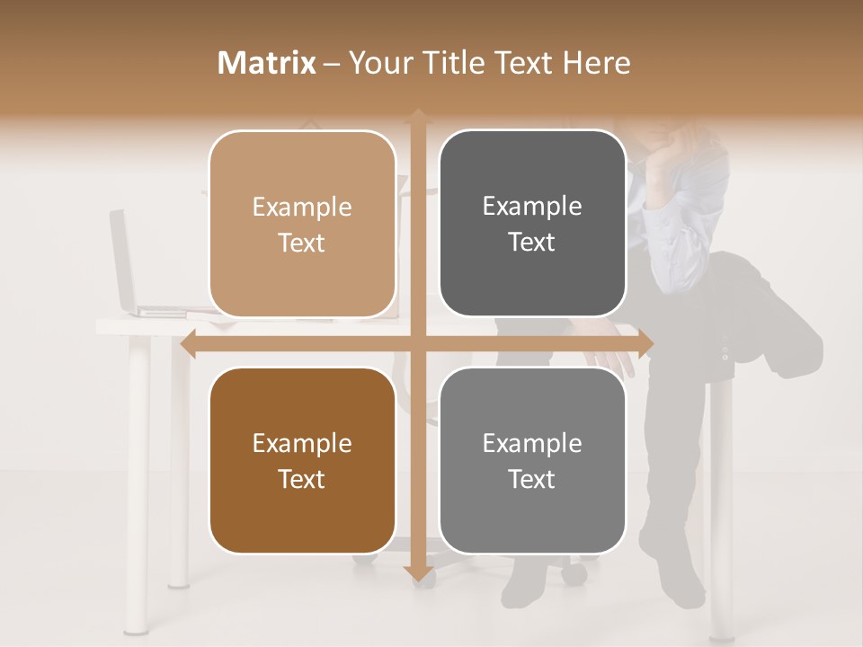 Grey Office Economy PowerPoint Template