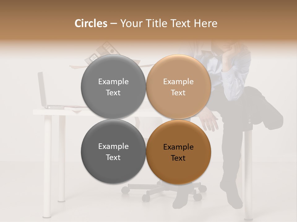 Grey Office Economy PowerPoint Template