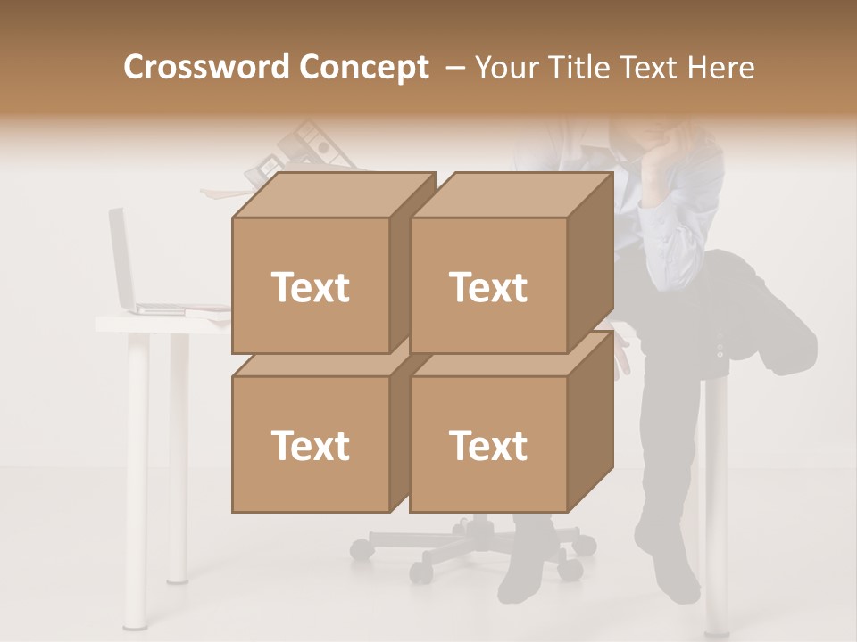 Grey Office Economy PowerPoint Template