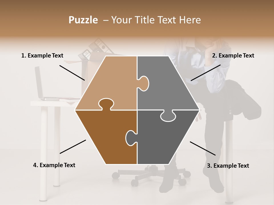 Grey Office Economy PowerPoint Template
