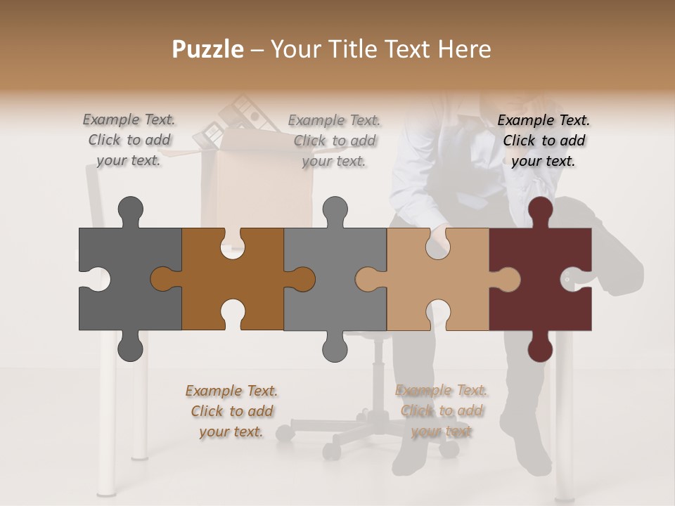 Grey Office Economy PowerPoint Template