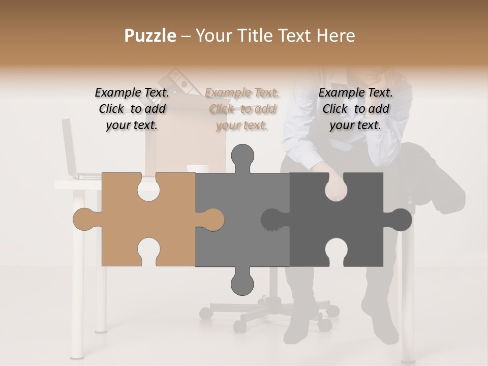 Grey Office Economy PowerPoint Template