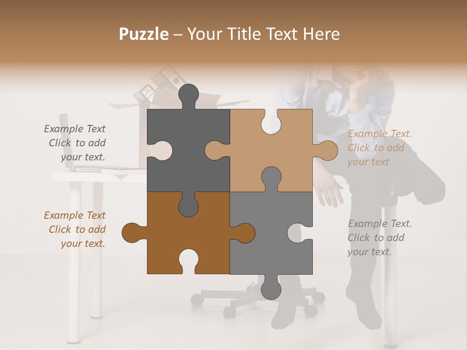 Grey Office Economy PowerPoint Template