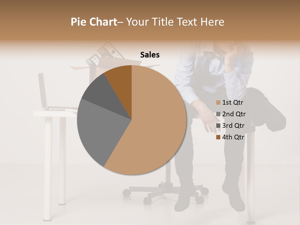 Grey Office Economy PowerPoint Template