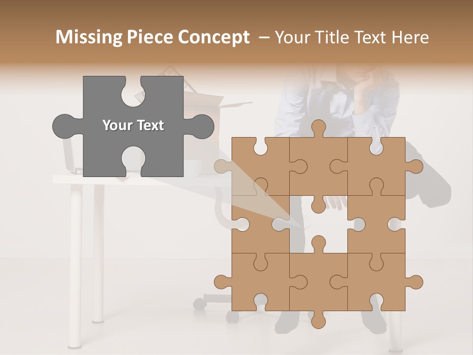 Grey Office Economy PowerPoint Template