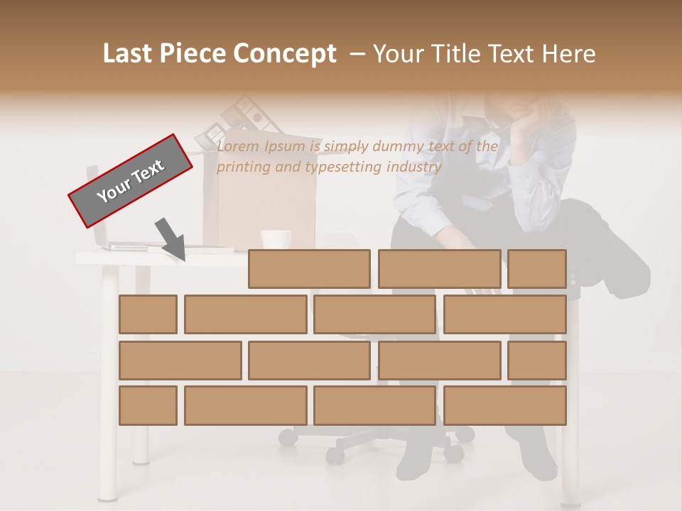 Grey Office Economy PowerPoint Template