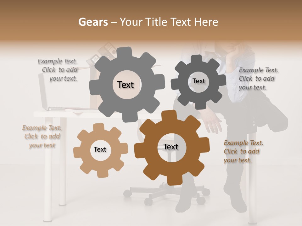 Grey Office Economy PowerPoint Template