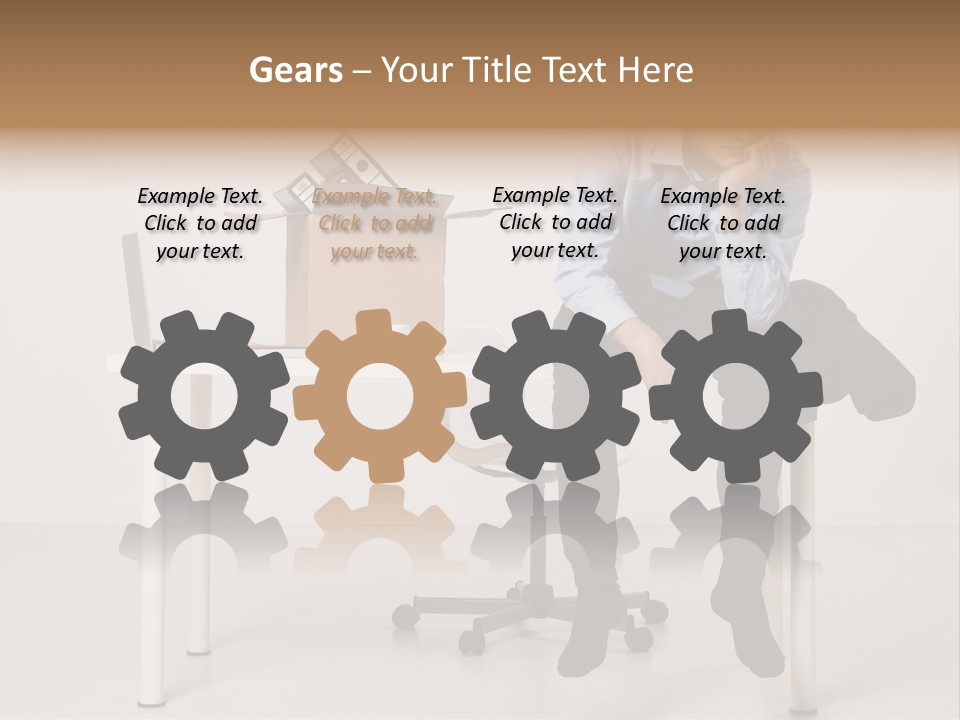 Grey Office Economy PowerPoint Template