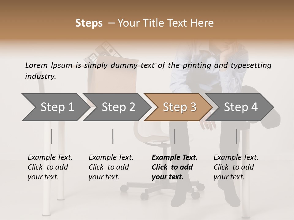 Grey Office Economy PowerPoint Template