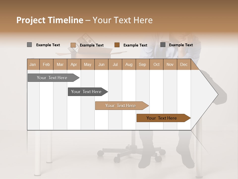 Grey Office Economy PowerPoint Template