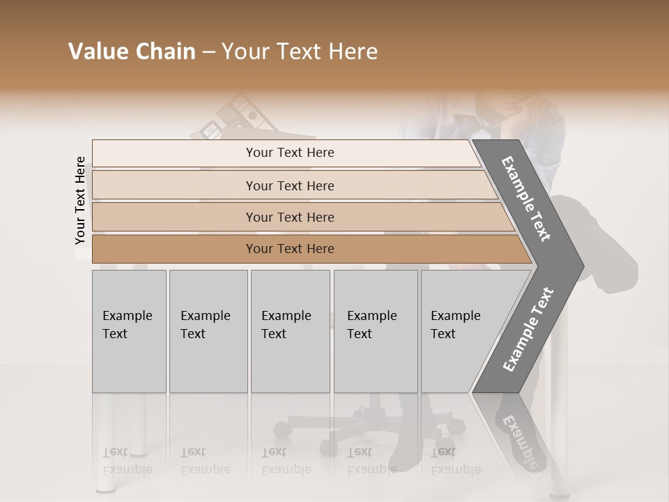 Grey Office Economy PowerPoint Template