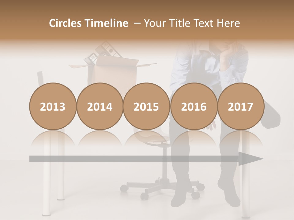 Grey Office Economy PowerPoint Template