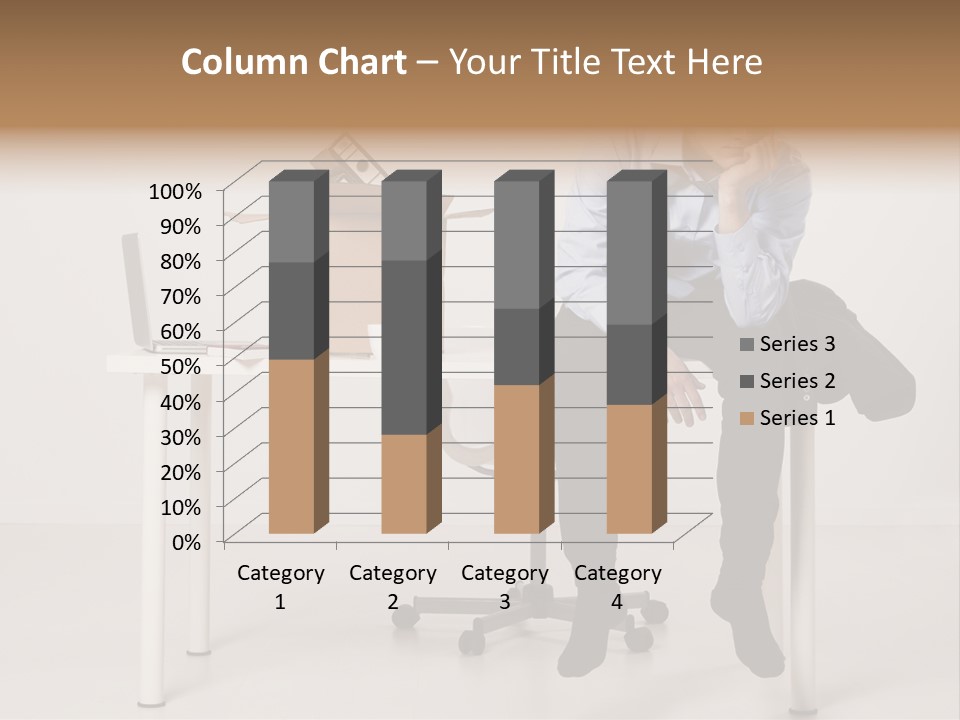 Grey Office Economy PowerPoint Template