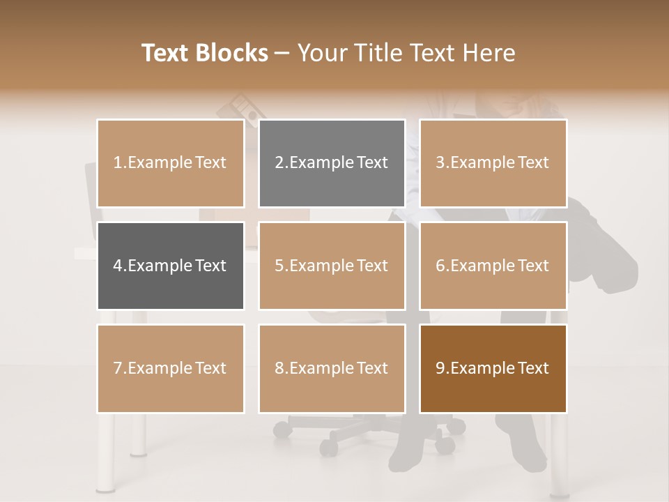 Grey Office Economy PowerPoint Template