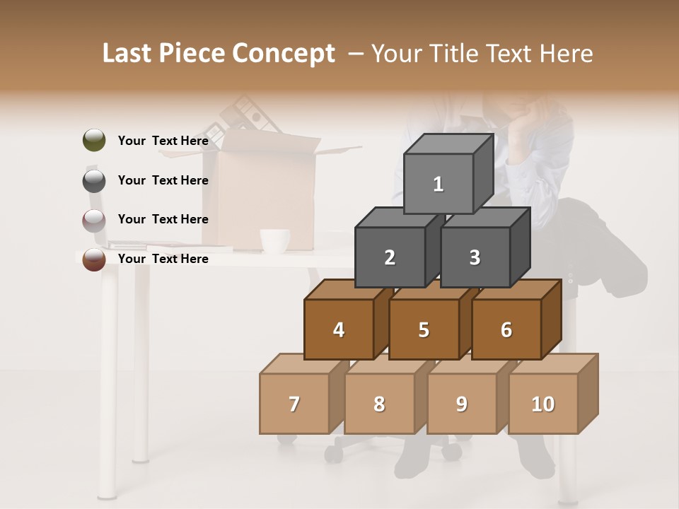 Grey Office Economy PowerPoint Template