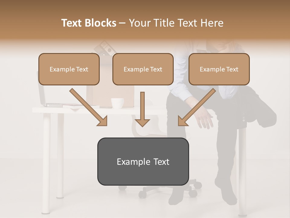 Grey Office Economy PowerPoint Template