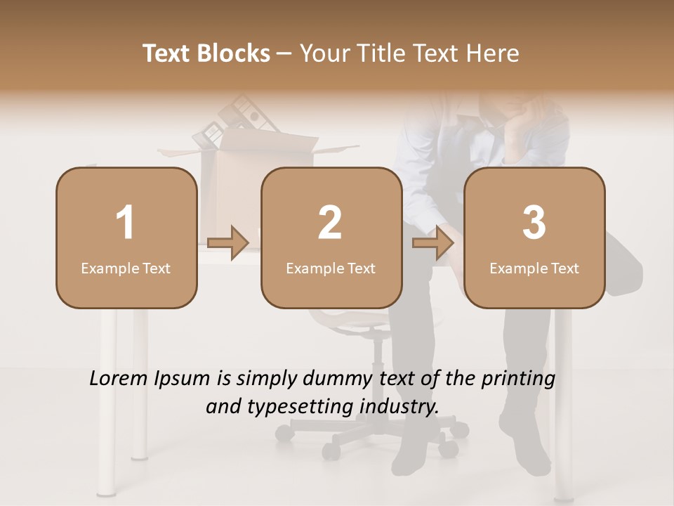 Grey Office Economy PowerPoint Template