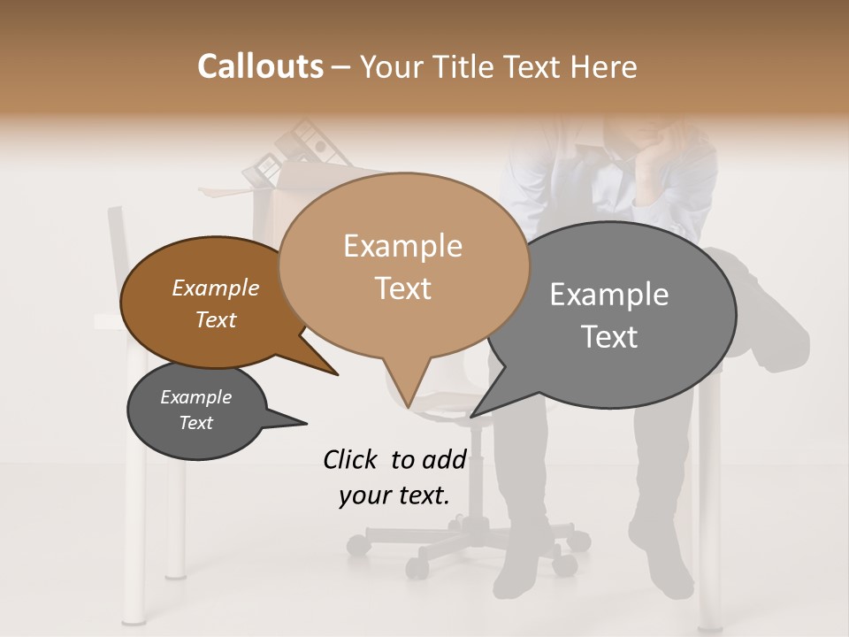 Grey Office Economy PowerPoint Template