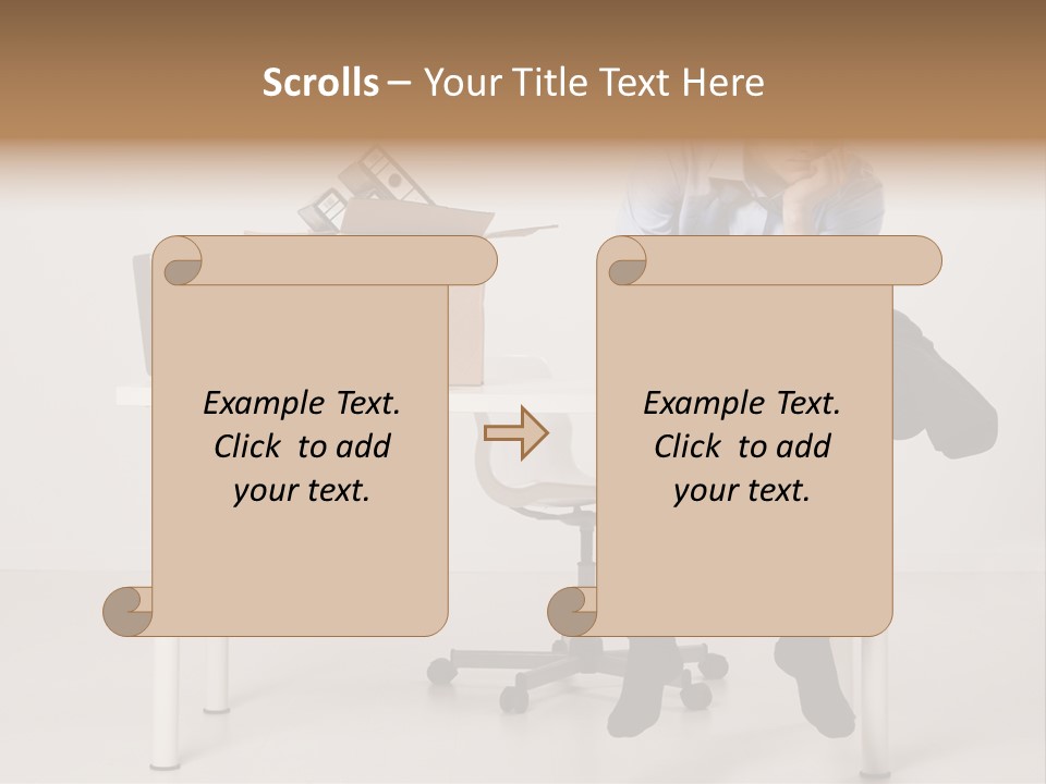 Grey Office Economy PowerPoint Template