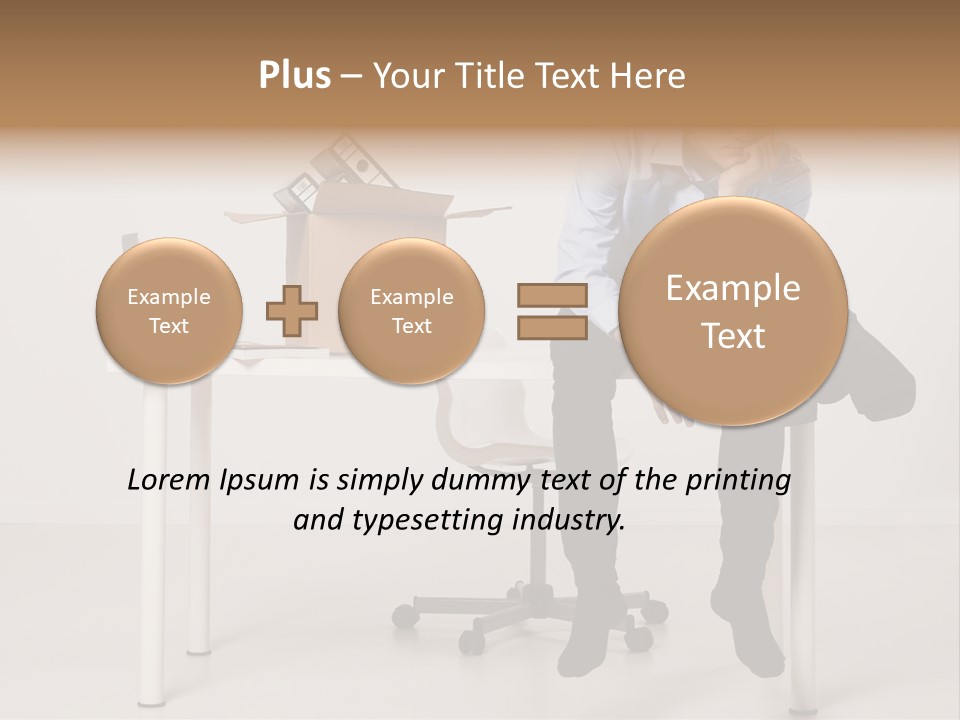 Grey Office Economy PowerPoint Template