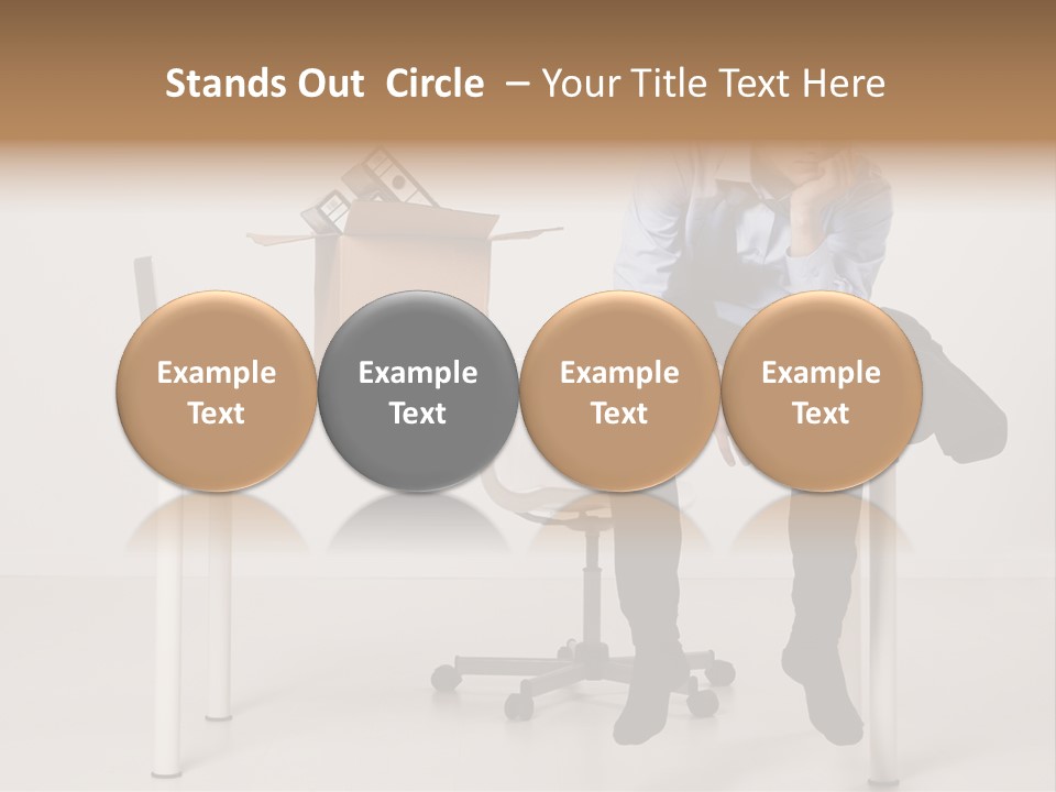 Grey Office Economy PowerPoint Template