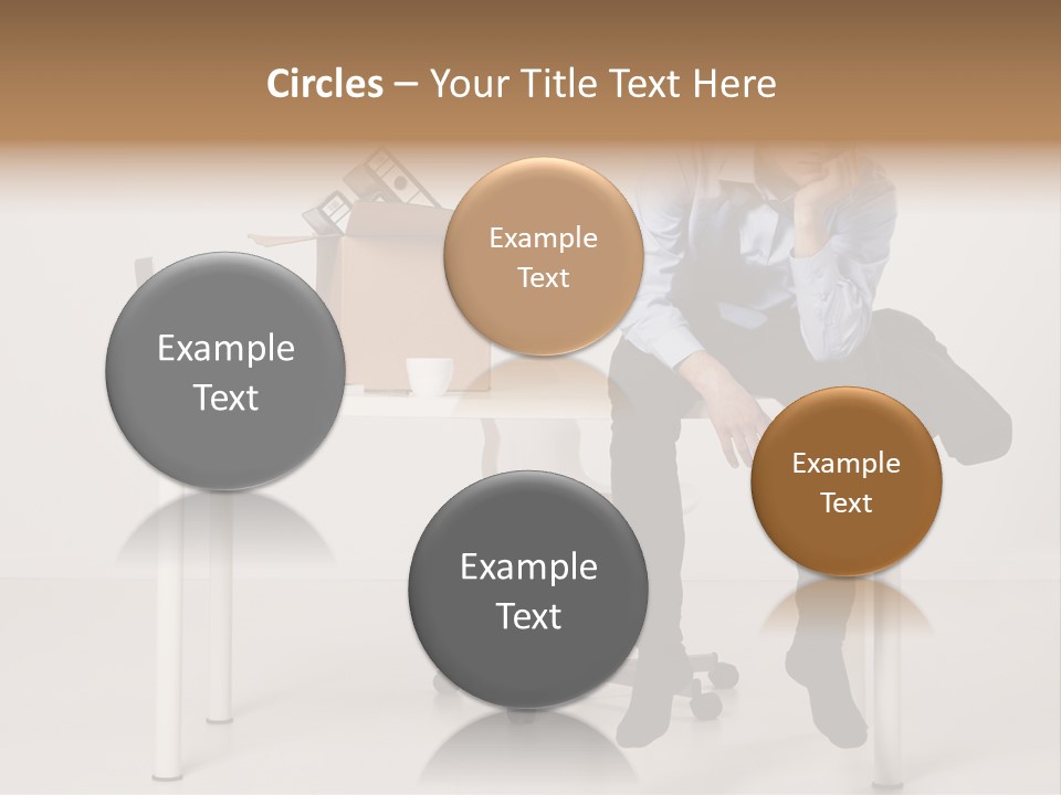 Grey Office Economy PowerPoint Template