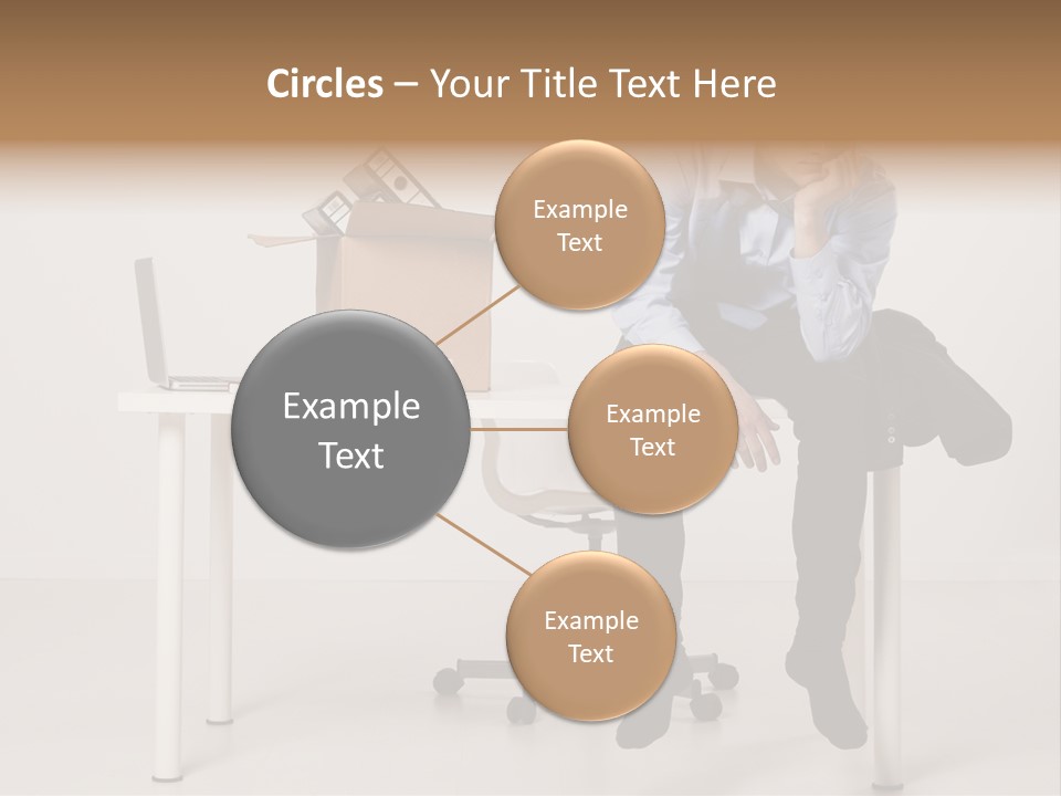 Grey Office Economy PowerPoint Template