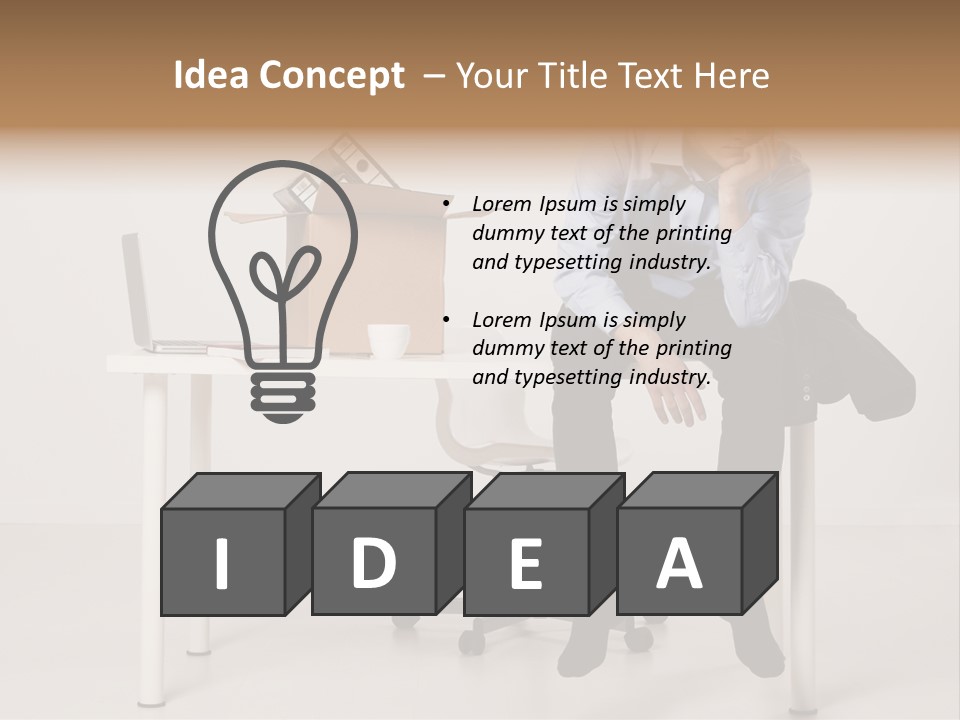 Grey Office Economy PowerPoint Template