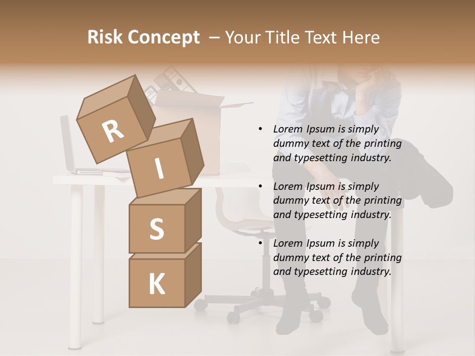 Grey Office Economy PowerPoint Template